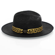 Flat-Brim Straw Fedora