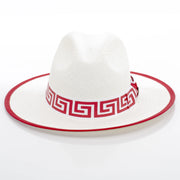 Flat-Brim Straw Fedora