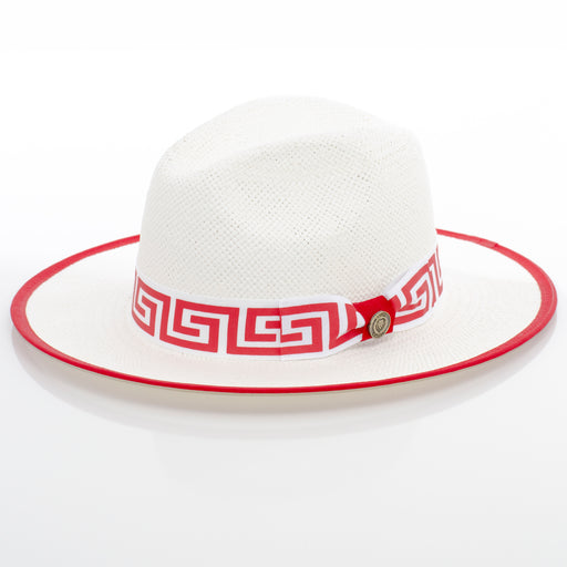 Flat-Brim Straw Fedora