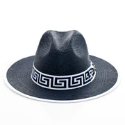Flat-Brim Straw Fedora