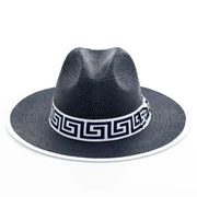 Flat-Brim Straw Fedora