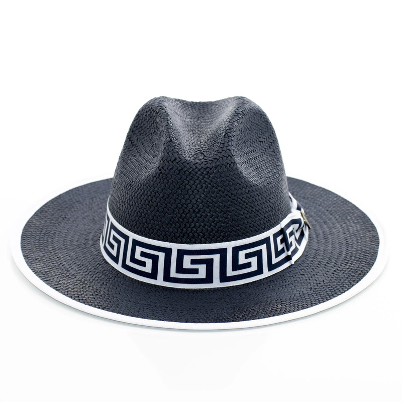 Flat-Brim Straw Fedora
