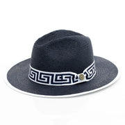 Flat-Brim Straw Fedora