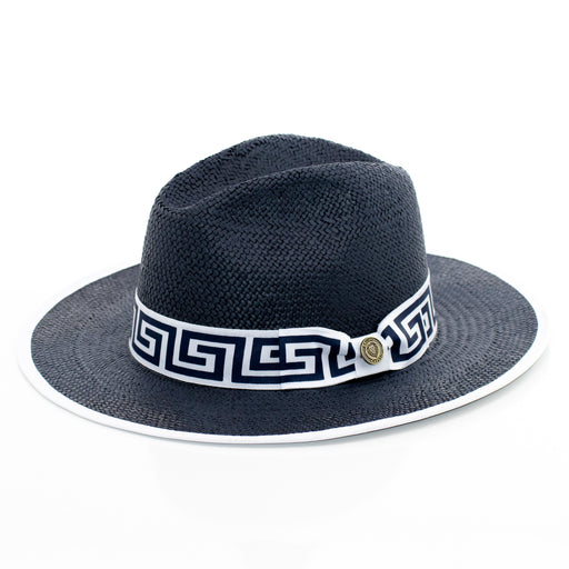 Flat-Brim Straw Fedora