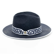 Flat-Brim Straw Fedora