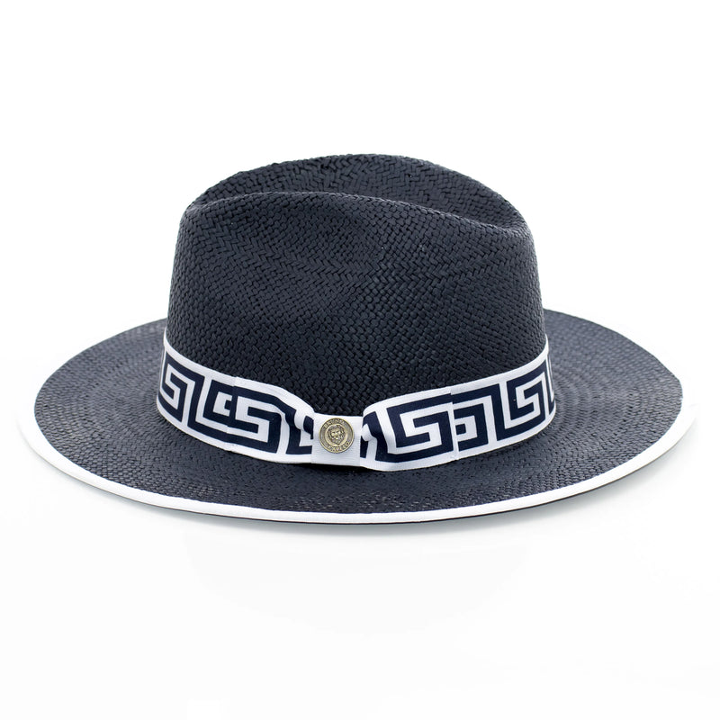 Flat-Brim Straw Fedora