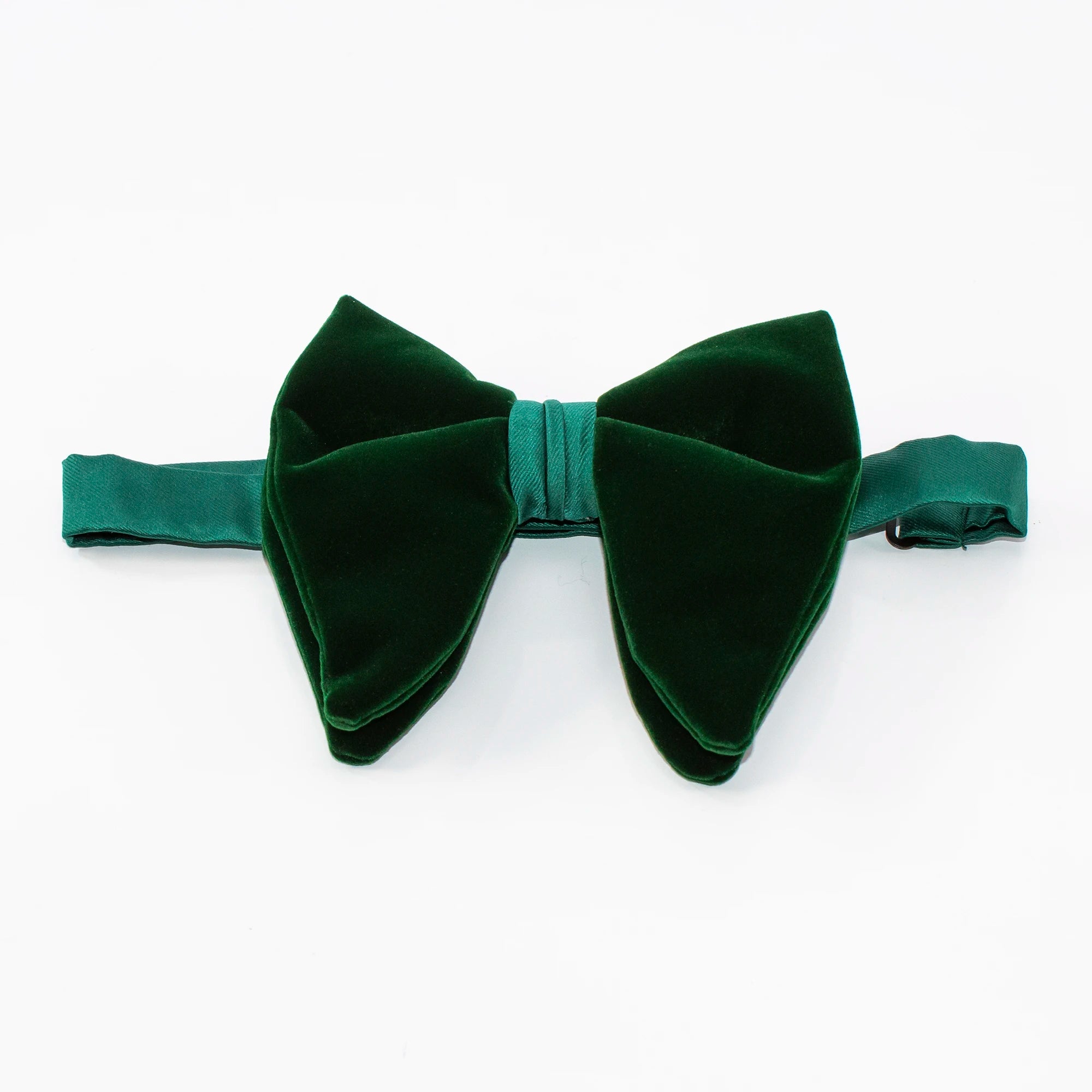 Kelly Green Velvet Pre-Tie Bow Tie