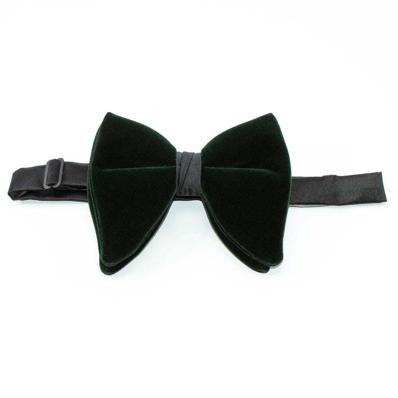 Velvet Tear Drop Butterfly Bow Tie w/ Hanky