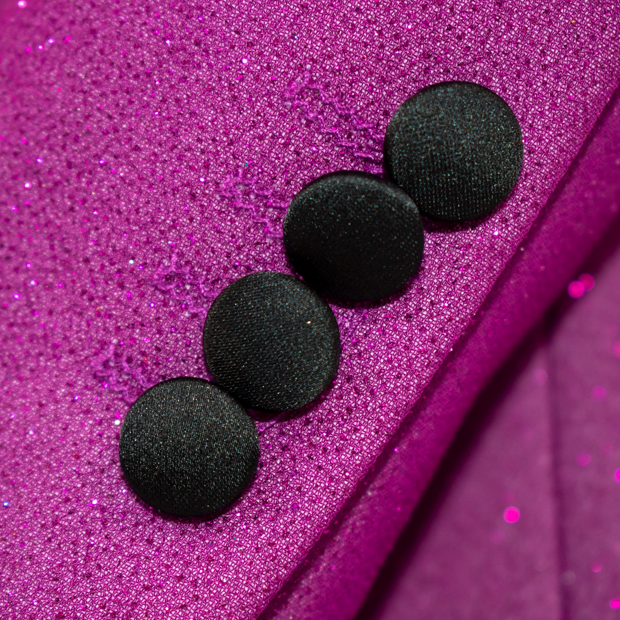 Men's Plum Glitter 3-Piece Tuxedo Cuffs