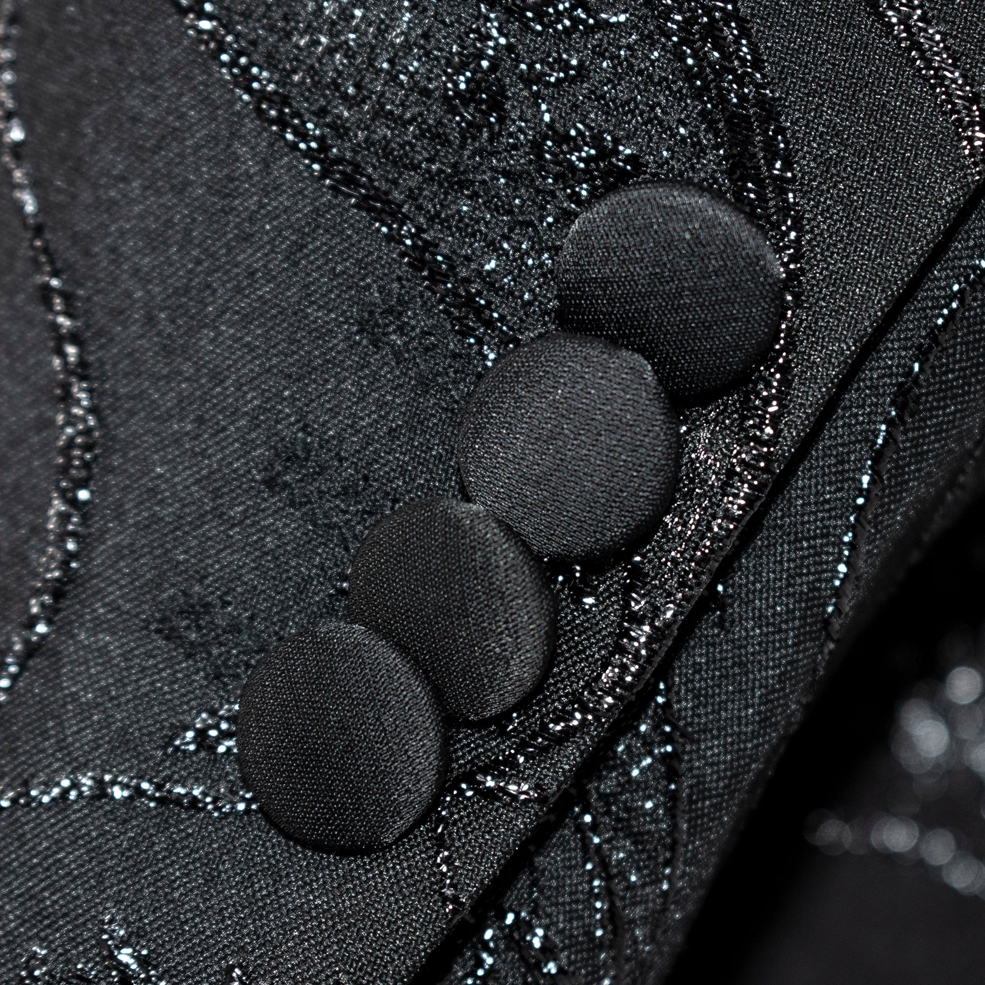 Men's Black Paisley 3-Piece Tuxedo Cuffs