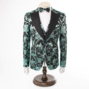 Men's Green Paisley 3-Piece Tuxedo