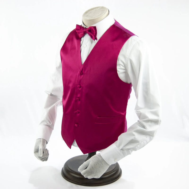 Solid Fuchsia Pink Vest