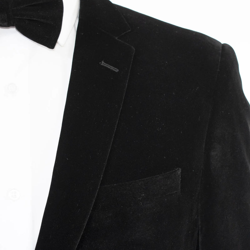Black Velvet Slim-Fit Dinner Jacket