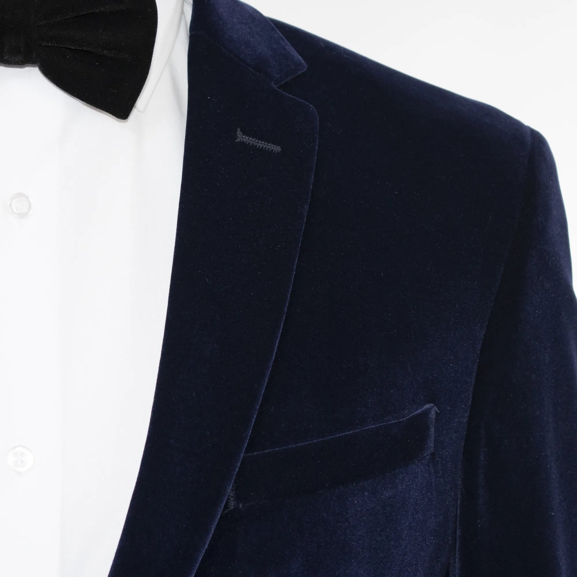 Navy Velvet Slim-Fit Dinner Jacket