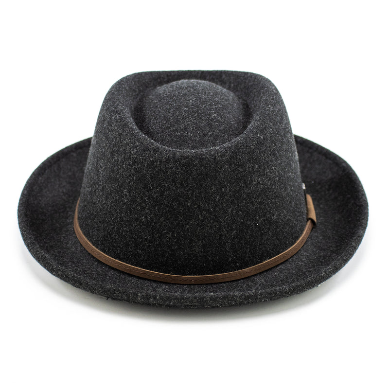 Wide Brim Porkpie Fedora