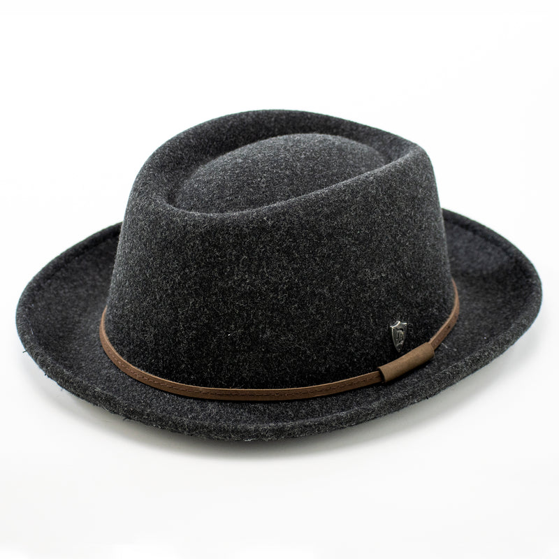 Wide Brim Porkpie Fedora