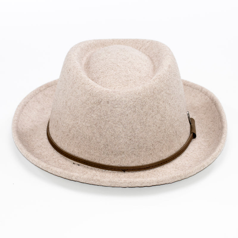 Wide Brim Porkpie Fedora