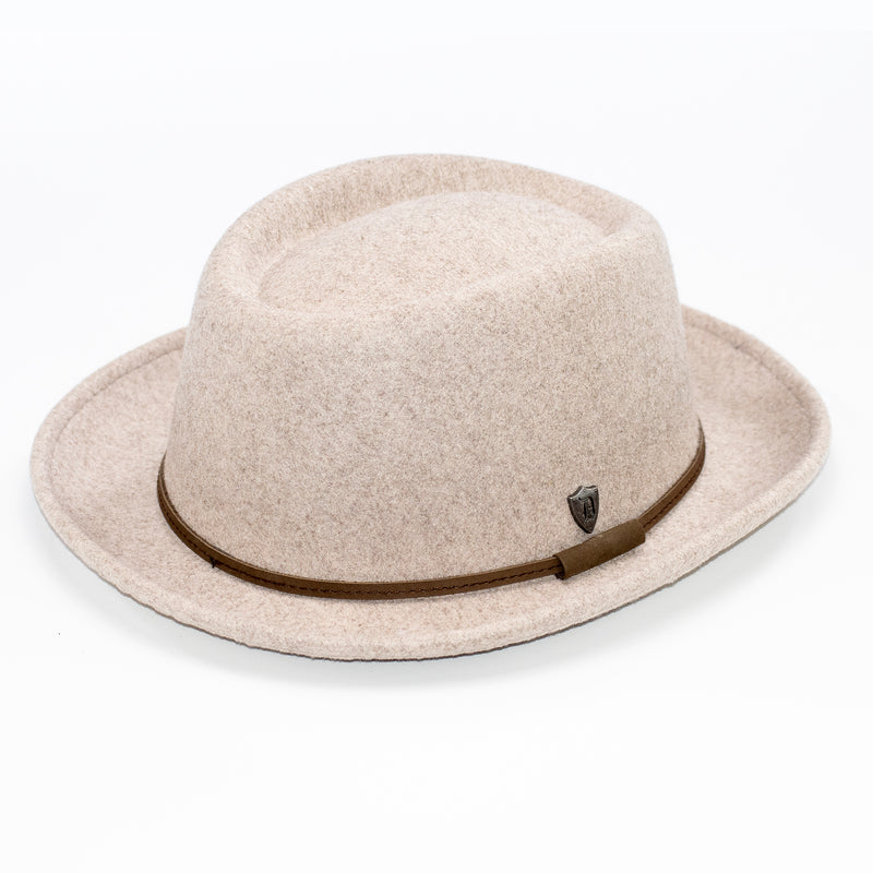 Wide Brim Porkpie Fedora