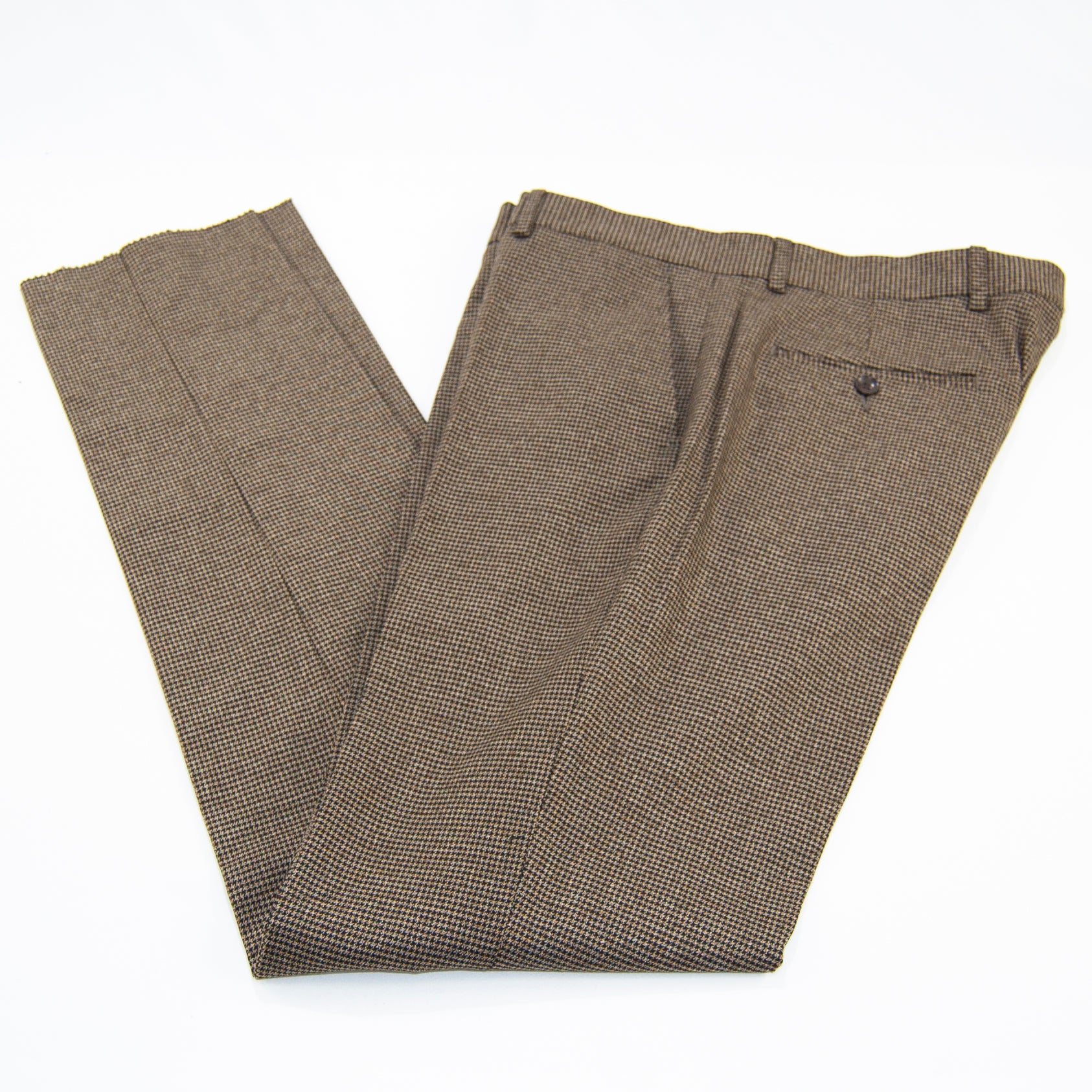 Patterned Brown Designer 3-Piece Slim-Fit Suit