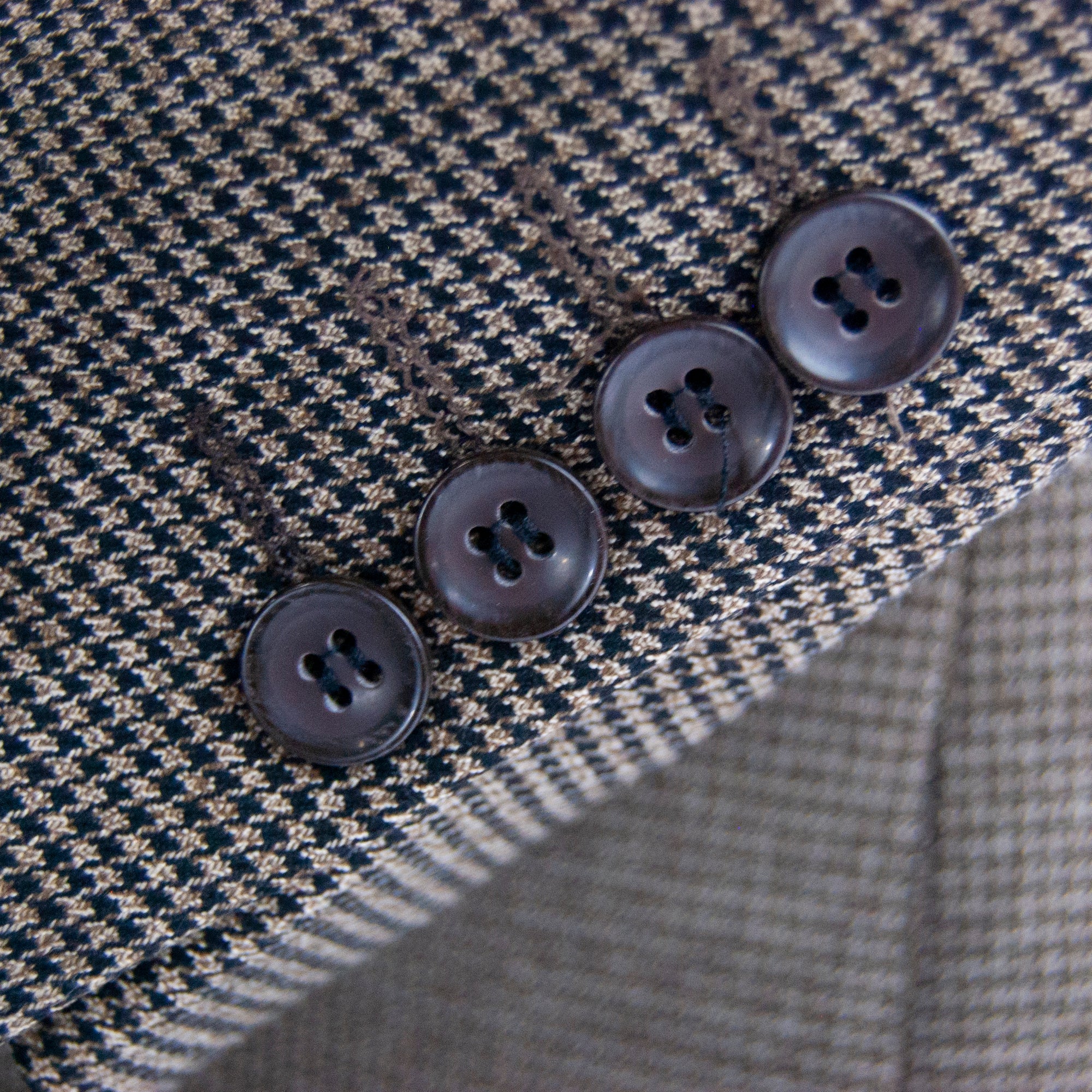 Patterned Brown Designer 3-Piece Slim-Fit Suit