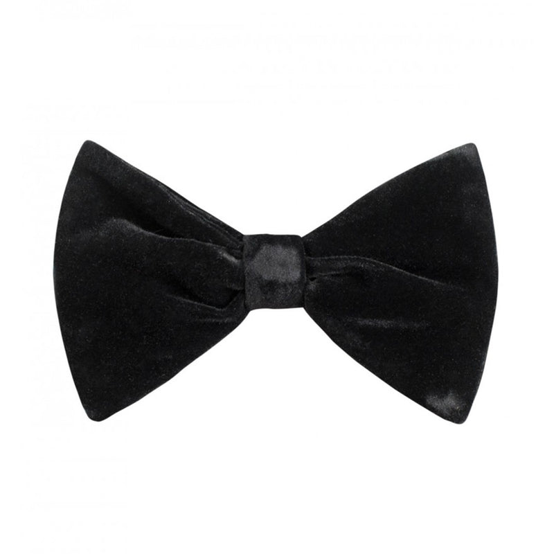 Black Velvet Butterfly Bow Tie & Hanky